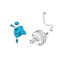 OEM 2008 Ford E-350 Super Duty Master Cylinder Diagram - 8C2Z-2140-B