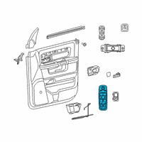 OEM 2019 Ram 2500 Front Door Diagram - 68382475AB