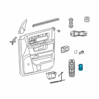 OEM 2021 Ram 2500 Switch-Power Window Diagram - 68214156AC