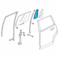 OEM 2021 Honda Pilot Seal, R RR Door Qt Diagram - 73441-TG7-A02