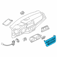 OEM BMW X5 Repair Kit, Radio And A/C Control Panel Diagram - 64-11-9-388-810