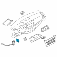 OEM 2019 BMW X6 Switch For Emergency Flasher Diagram - 61-31-7-939-595