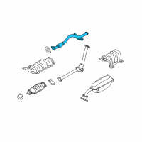 OEM 2008 Hyundai Accent Front Muffler Assembly Diagram - 28610-1G300