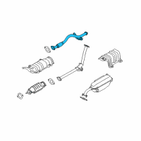 OEM 2006 Kia Rio Front Muffler Assembly Diagram - 286101G300