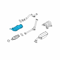 OEM 2006 Kia Rio5 Panel-Heat Protector Diagram - 287911G000
