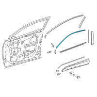 OEM 2018 Toyota C-HR Upper Molding Diagram - 75754-10010