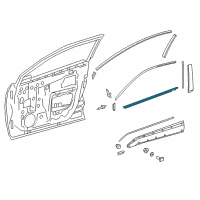 OEM 2020 Toyota C-HR Belt Molding Diagram - 75720-10080