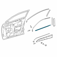 OEM 2018 Toyota C-HR Belt Molding Diagram - 75720-10080