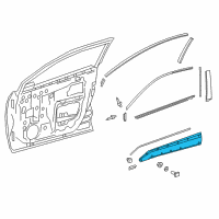 OEM 2020 Toyota C-HR Lower Molding Diagram - 75732-F4010