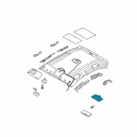 OEM 2007 Hyundai Accent Room Lamp Assembly Diagram - 92800-1E000-QS