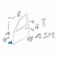 OEM 2017 BMW X6 Left Lower Front Door Hinge Diagram - 41-00-7-377-547