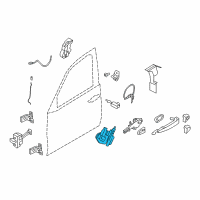 OEM 2022 BMW X6 Front Door-Latch Right Diagram - 51-20-7-419-840
