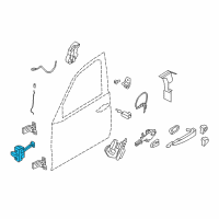 OEM 2018 BMW X6 Front Door Brake Diagram - 51-21-7-290-595