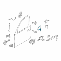 OEM 2017 BMW X5 Bowden.Cable, Outside Door Handle Front Diagram - 51-21-7-328-100