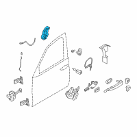 OEM 2018 BMW 740i xDrive Front Left System Lock Diagram - 51-21-7-281-945