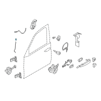 OEM BMW X5 Operating Rod, Door Front Left Diagram - 51-21-7-293-615