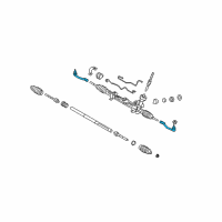 OEM 2009 Kia Rondo End Assembly-Tie Rod RH Diagram - 568202G900