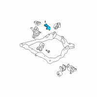 OEM 2004 Hyundai Elantra Engine Support Bracket, Front Diagram - 21670-23511