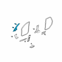 OEM 2013 Honda Fit Garnish Assy., R. FR. Pillar *NH556L* (GRAY) Diagram - 84101-TF0-E01ZA