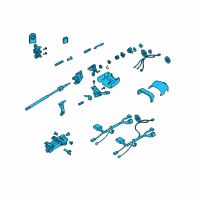 OEM 2007 Chevrolet Trailblazer Column Asm, Steering Diagram - 88965341