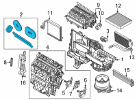 OEM Ford Maverick KIT - SEAL Diagram - LX6Z-19W700-B