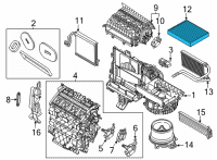 OEM Ford Maverick Filter Diagram - JX6Z-19N619-E