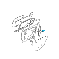 OEM Oldsmobile Cutlass Supreme Motor Asm, Rear Side Door Window Regulator Diagram - 22656480