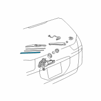 OEM 2002 Toyota Sequoia Blade Refill Diagram - 85214-0E010