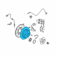 OEM 2001 BMW M3 Brake Disc, Ventilated, Right Diagram - 34-21-2-282-304