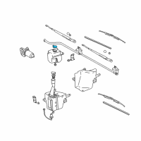 OEM Toyota Tacoma Cap, Windshield Washer Jar Diagram - 85332-04010