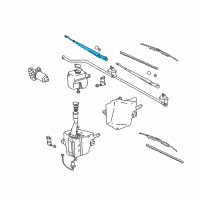 OEM 2001 Toyota Tacoma Wiper Arm Diagram - 85221-04010