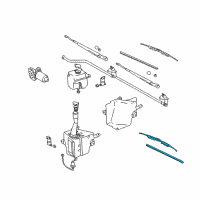 OEM 1996 Toyota Tacoma Front Blade Diagram - 85212-YZZ03-TM