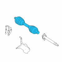 OEM Infiniti QX30 Shaft Assembly-Front Drive RH Diagram - 39100-5DC0C