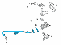 OEM 2022 Ford F-150 EGR Pipe Diagram - JL3Z-9D477-A