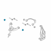 OEM 2021 Lincoln Aviator Rear Lower Control Arm Nut Diagram - -W711310-S440