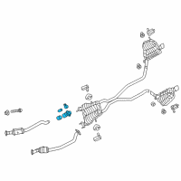 OEM 2011 Jeep Grand Cherokee Exhaust Extension Pipe Diagram - 68072208AB