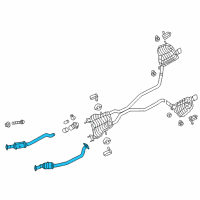 OEM 2017 Jeep Grand Cherokee Exhaust Catalytic Converter Diagram - 68414798AA