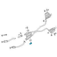 OEM 2018 Jeep Grand Cherokee Bracket-Exhaust Hanger Diagram - 68040709AC