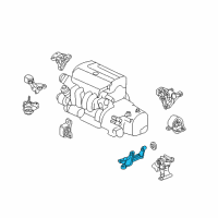 OEM 2008 Honda Element Bracket, Transmission Mounting Diagram - 50825-SJF-980