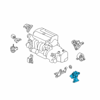 OEM 2011 Honda Element Rubber Assy., Transmission Mounting (AT) Diagram - 50815-SCV-A84