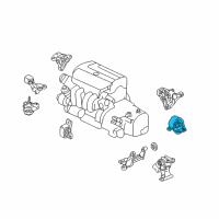 OEM 2010 Honda Element Rubber Assy., RR. Engine Mounting Diagram - 50810-S7D-003