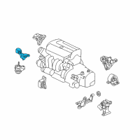 OEM 2011 Honda Element Bracket, Side Mounting Diagram - 50823-SCV-A03