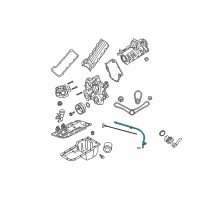 OEM 2007 Dodge Dakota Tube-Engine Oil Indicator Diagram - 53021188AB