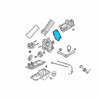 OEM 2002 Jeep Grand Cherokee Gasket-Chain Case Cover Diagram - 53020862
