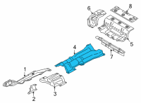 OEM BMW 840i Gran Coupe FUEL TANK HEAT INSULATION Diagram - 51-48-7-483-487