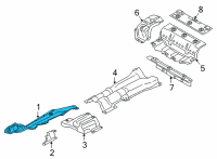 OEM 2020 BMW 840i xDrive Gran Coupe Heat Insulation, Engine Support, Right Diagram - 51-48-7-340-210
