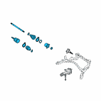 OEM 2003 Infiniti M45 Shaft Assy-Rear Drive Diagram - 39600-CR500