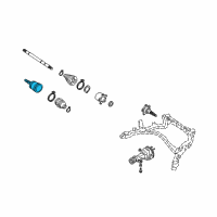 OEM 2004 Infiniti M45 CV Joint Diagram - 392110P050