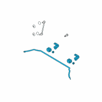 OEM 2012 Hyundai Elantra Bar Assembly-RR STABILIZER Diagram - 55510-2L100--SJ