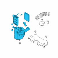 OEM Infiniti QX70 Air Cleaner Diagram - 16500-1CB0C